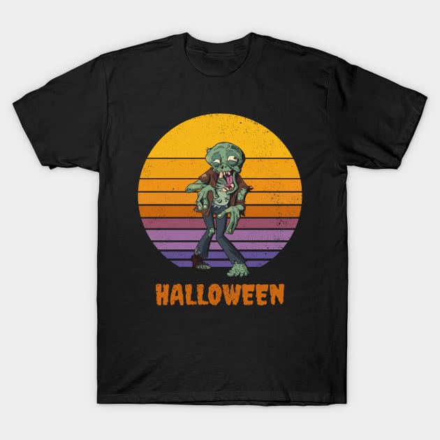 Halloween Zombie Funny Creepy Halloween T-Shirt by Radarek_Design